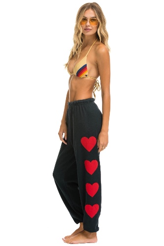 HEART STITCH 4 SWEATPANTS - CHARCOAL | M