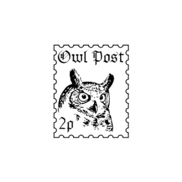 Owl Post Rubber Stamp