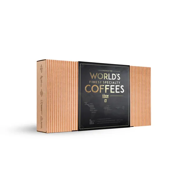 Original Gourmet Coffee Gift Set for Men & Women – 14 of The World’s Finest Single Estate Specialty & Organic Coffees | Brew & Enjoy Anytime, Anywhere | Hamper Style Letterbox Gift Idea for Him & Her