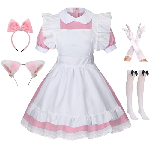 Pink Neko Maid Outfit & Dress
