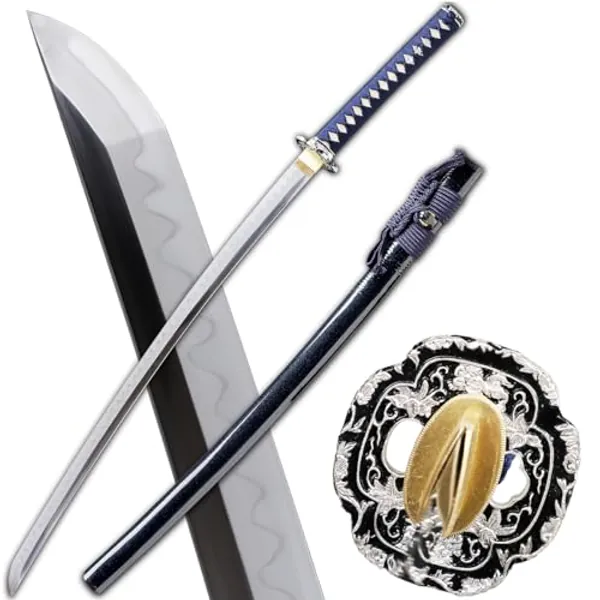 Handmade Katana Sword Clay Tempered L6 Steel Real Hamon Samurai Sword Real Razor Sharp Full Tang