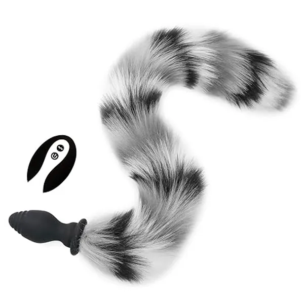 Fox Tail, Butt Plug with Smooth Long Fox Tail Anal Sex Toys Role Play Flirting Animal Tail/Anal Plug Fox Tail Sex Toys for Women/Cosplay Play-Mix Colors3 - Mix Colors3