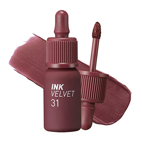 Peripera Ink the Velvet Lip Tint, Liquid Lip (0.14 fl oz, 031 WINE NUDE) - 031 WINE NUDE
