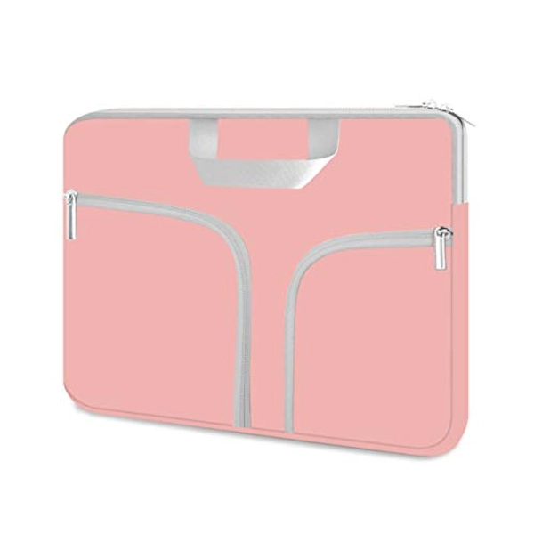 HESTECH Laptop case 14 inch,Chromebook Sleeve Cover,Neoprene Protective Carrying Bag for 14-15.6" HP Asus Acer Samsung Sony Lenovo Dell XPS Surface Book 15/16 inch MacBook Pro Computer,Pink