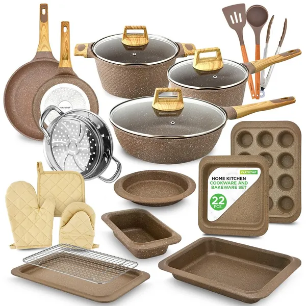 Home Kitchen Cookware And Bakeware Set