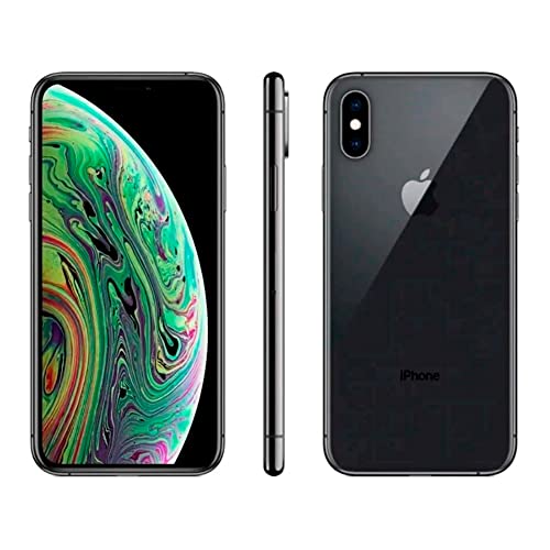 Apple iPhone XS, US Version, 64GB, Space Gray - Unlocked (Renewed) - 64GB - Space Gray - Unlocked - Renewed