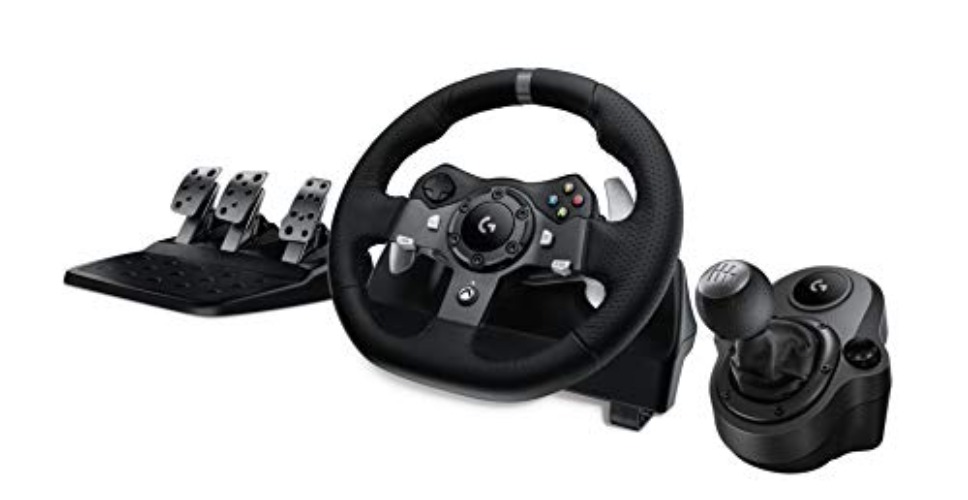 Logitech G920 Driving Force Racing Wheel + Floor Pedals + G Driving Force Shifter Bundle - Xbox X|S/Xbox One/PC - Xbox X|S, Xbox One, PC/Mac - Wheel + Shifter