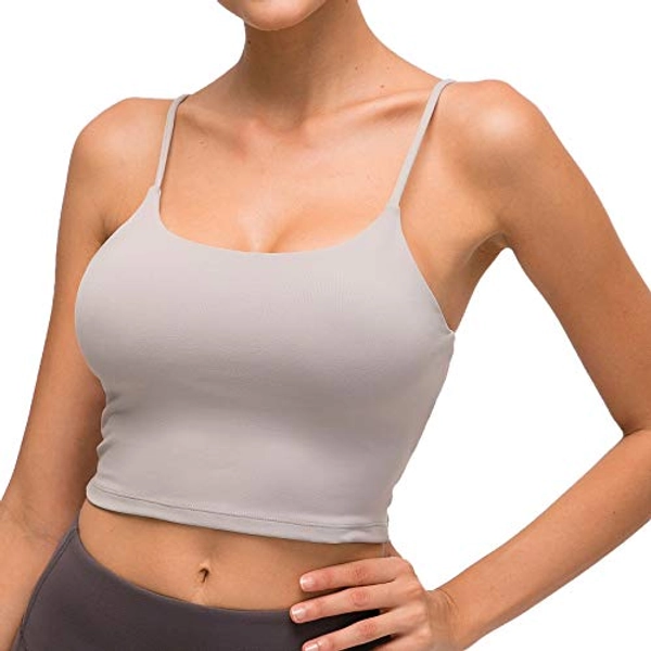 Lemedy Women Padded Sports Bra Fitness Workout Running Shirts Yoga Tank Top