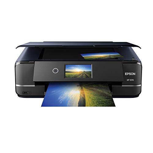 Epson Expression Photo XP-970 Wireless Color Photo Printer with Scanner and Copier, Black - Printer with Scanner and Copier - XP-970