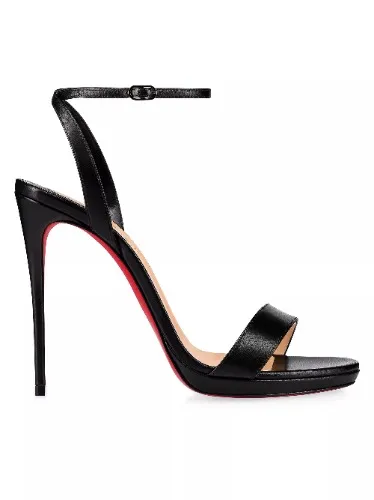 Christian Louboutin Loubi Queen 120MM Leather Sandals