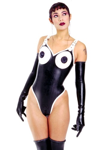 SPIRAL NIPPLE CONE CUP LEOTARD. | Demask