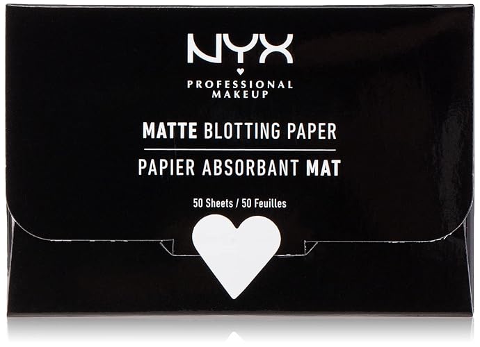 NYX PROFESSIONAL MAKEUP Matte Blotting Paper - 50 Count (Pack of 1)
