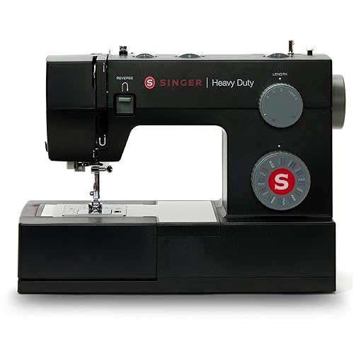 SINGER Heavy Duty 4432 High Speed Black Sewing Machine with Accessory Kit | Strong Motor with Enhanced Piercing Power, 110 Stitch Applications, Full Metal frame, 1-step Buttonhole & LED Light - 4432 Black Sewing Machine