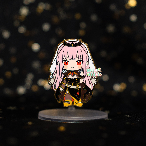 Holo Vtuber Mori Enamel Pin, Fan Merch - [A Grade] / Locking Clasps