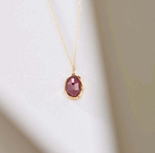 Ruby Mood Necklace by Blu Boho