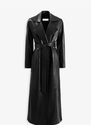 Leather coat Nour Hammour 