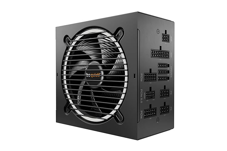 be quiet! Pure Power 12 M 850W ATX 3.1 | 80 Plus® Gold Modular Power Supply for PCIe 5.0 GPUs and GPUs with 6+2 pin connectors | 12VHPWR Cable Included | Silent 120mm be quiet! Fan | BN505 - Modular 850W