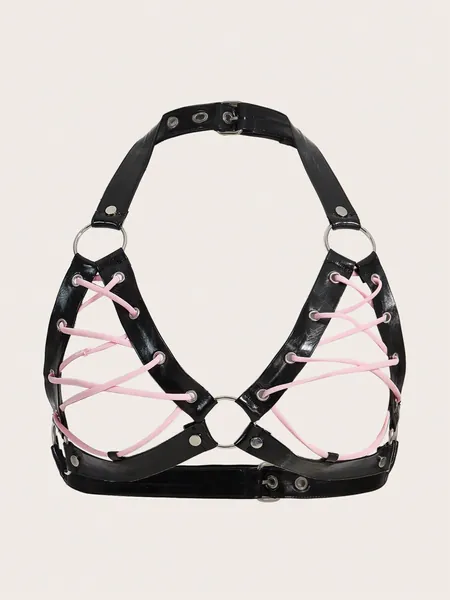 Y2k Triangle Cup Faux Leather
