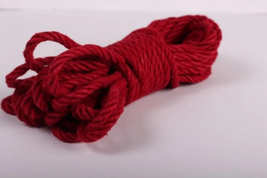 120 feet of Scarlet Hemp Bondage Rope