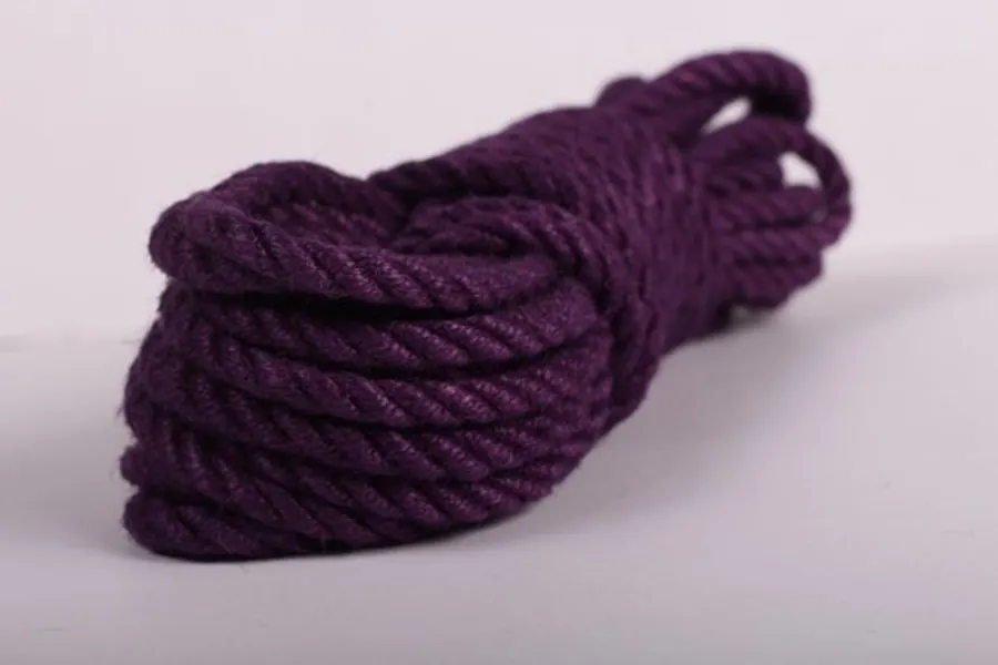 120 Feet of Purple Tossa Jute Premium Bondage Rope Kit