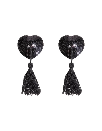 Bye Bra Tassel Nipple Covers - Black / one-size