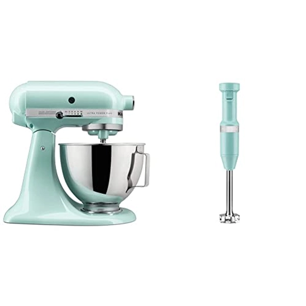 KitchenAid Corded Variable-Speed Immersion Blender in Aqua Sky