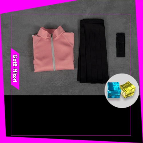 【 Gotou Hitori Ready For Ship】DokiDoki-R Anime Bocchi the Rock! Cosplay Gotou Hitori/Ijichi Nijika/Yamada Ryo/Kita Ikuyo Costume | Gotou Hitori / S