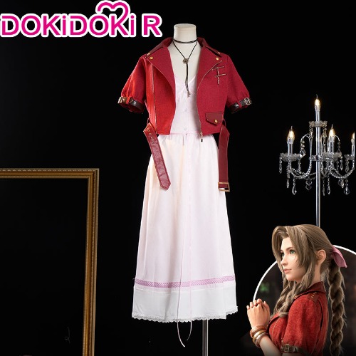 DokiDoki-R Game FFVII Aerith Cosplay Costume Women Final Fantasy | S-PRESALE