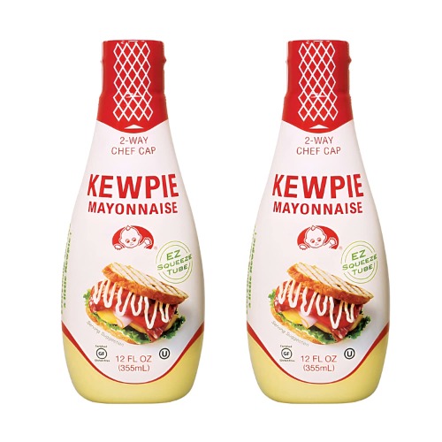 [KEWPIE] Squeeze Tube Mayonnaise, Rich, Bold, Umami Flavor, Certified Gluten Free, Kosher - 12 Ounces (2 Packs)