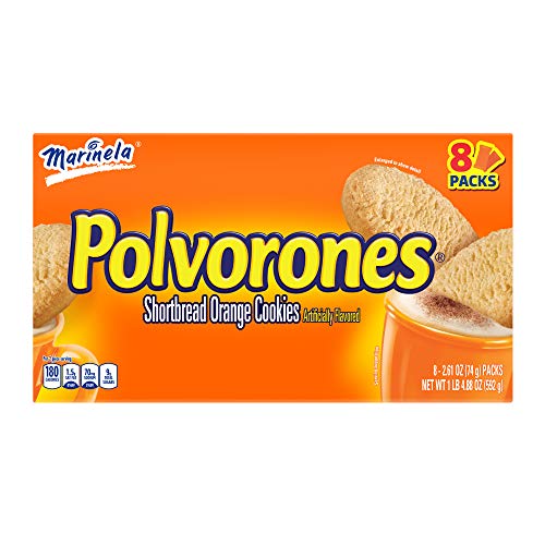 Marinela Polvorones Orange Artificially Flavored Shortbread Cookies 1 pack (8 count)