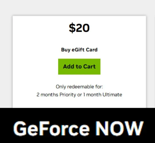 Geforce Now 1 month