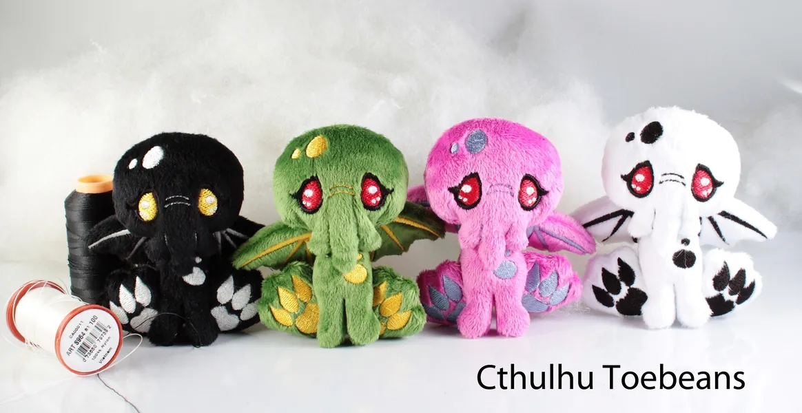 Cthulhu Plush - Littlefox's Toebeans -  Horror Monster Chthulu Stuffed Animal