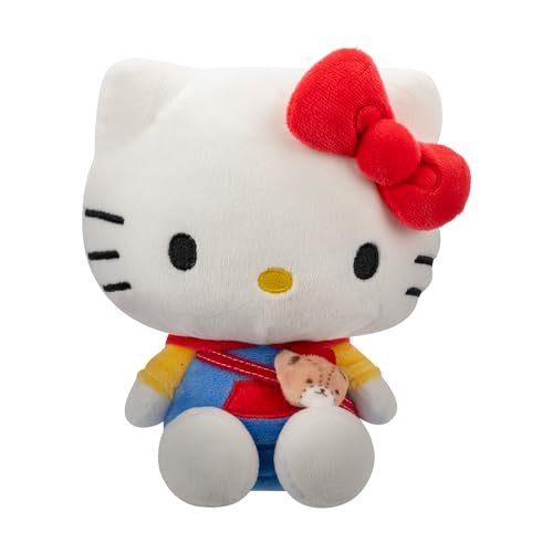 Hello Kitty Hello Kitty Series 1 Plush - Hoodie Fashion and Bestie Accessory - Officially Licensed Sanrio Product from Jazwares - Red Bow Hello Kitty