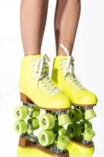 COSMIC SKATES JOSIE LIME ROLLER SKATES