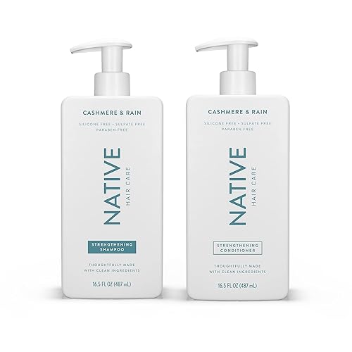 Cashmere & Rain Shampoo and Conditioner Contain Naturally Derived Ingredients | All Hair Types, Color & Treated, Fine to Dry Damaged, Sulfate & Dye Free - 2-Pack - Cashmere & Rain