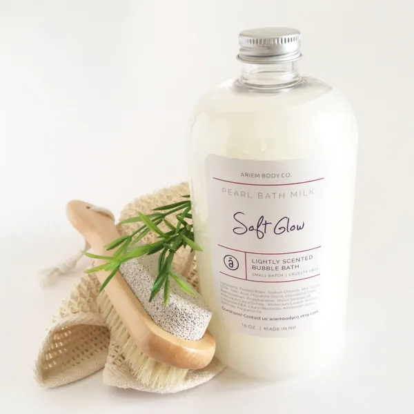 12oz Luxury Bubble Bath, Fragrance Options, Pearl Bath Milk, Light Fragrance Bubble Bath, Gift for Girlfriend, Birthday Gift, Luxurious Bath