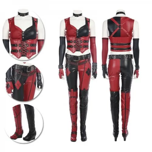 Harley Cosplay Costumes Bruce Wayne Arkham City High Quality Cosplay Suits