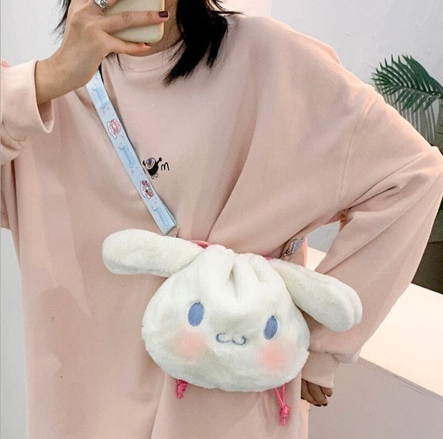 Cinna Bunny Plush Bag - Scrunch Bag