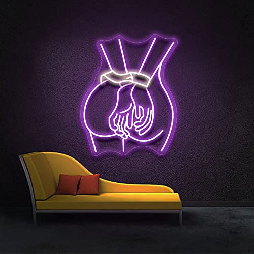 Hopesprout Neon Lights LED Sexy Lady Neon Light Sign Couleur Art Neon Sign USB Neon Lights Neon Light Mur Décoratif Neon Signs for Halloween Room Decoration, D - D