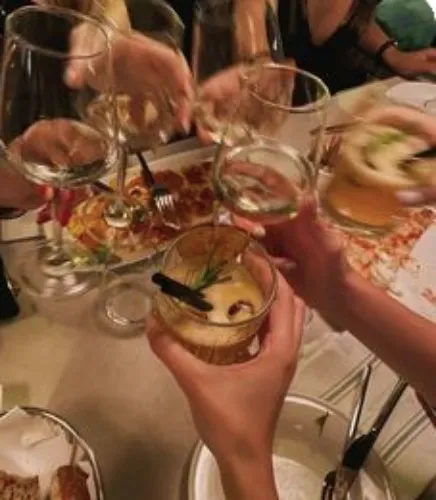 Dinner with my friends.