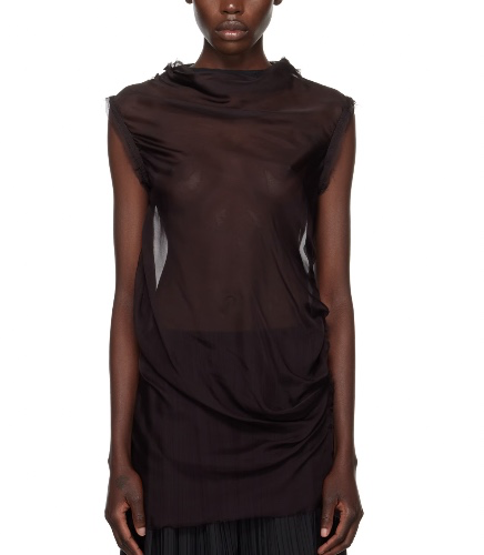 Aaron Esh - Purple draped blouse size S