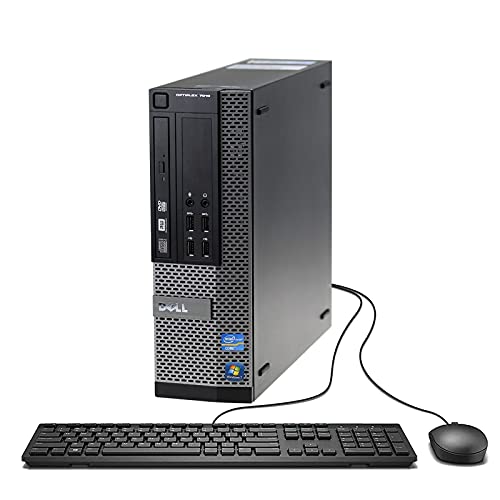 Dell Optiplex 7010 Business Desktop Computer (Intel Quad Core i5-3470 3.2 GHz, 16GB RAM, 2TB HDD, USB 3.0, DVDRW, Windows 10 Professional) (Renewed) - Standard Desktop and Keyboard
