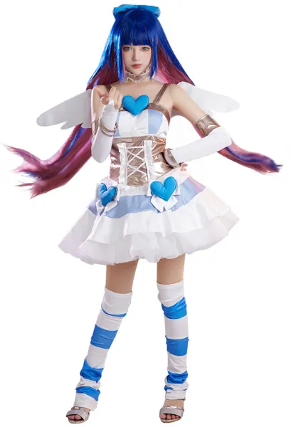 Panty & Stocking with Garterbelt Stocking Angel Dress Cosplay Costume