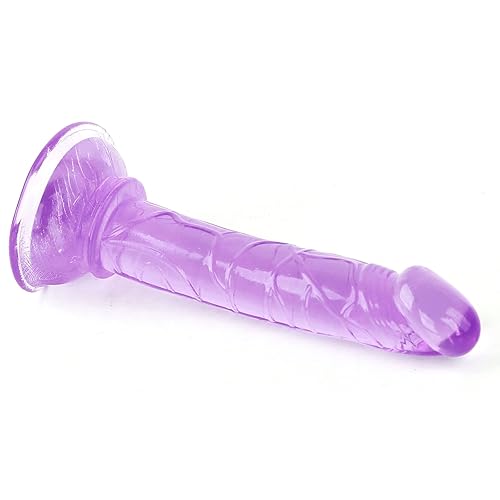 Dildo Realistic 5.5 inch,Suction Cup Dildo,Free up Your Hands,Realistic Jelly Dildo for Vaginal G-spot and Anal Play,Anal Toys Sex Toys for Women