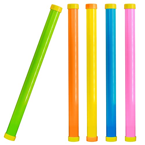 Novelty Place 16" Groan Tube Noise Makers 5 Pack - Funny Party Noisemaker for Kids and Adults - Party Favor Sound Tubes Toys Multiple Colors - Multicolor