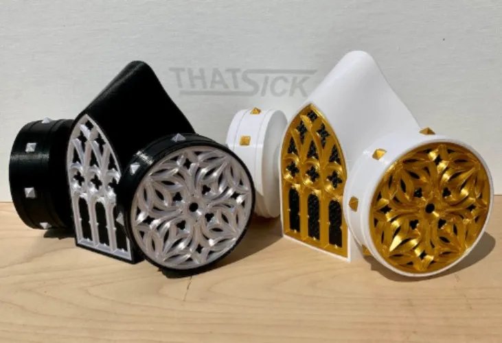 Cathedral mask 🙏 (white/gold)