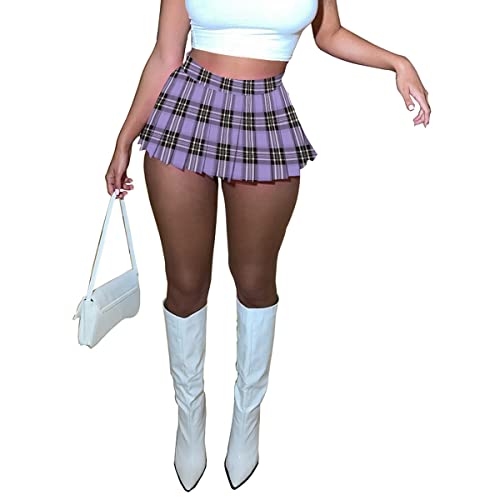 BLACK Women's Mini Pleated Skirt