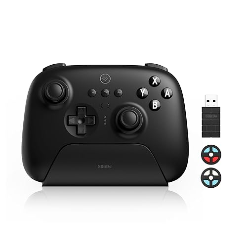 8Bitdo Ultimate Bluetooth Controller with Charging Dock for Switch and Windows, Black - Black