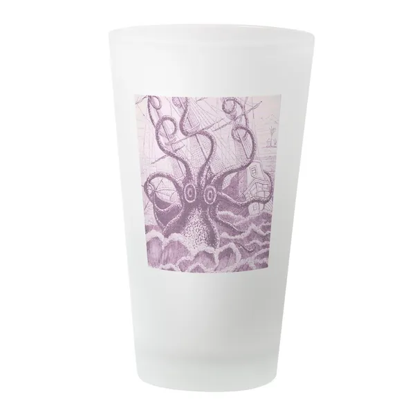 CafePress - Purple Kraken - Pint Glass, 16 oz. Drinking Glass