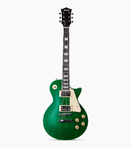 LyxPro 39" SB Series Beginner Electric Guitar - Green / Right-handed